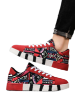 Canvas Block Pattern Shoes LT3