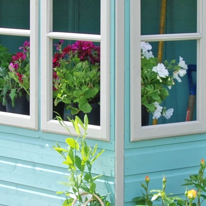 10' x 10' Sun Pent Wooden Garden Potting Shed