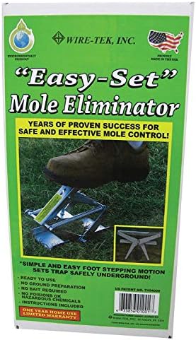 1001 Easyset Mole Eliminator Trap (2 Pack) Mole Traps That Kill Best Scissor Mole Trap Mole Killer for Lawns Mole Traps for Lawns - Made in The USA!!