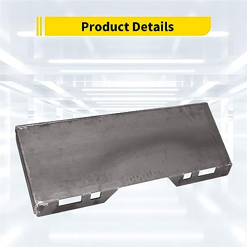 1/2" Skid Steer Mount Plate Quick Tach Attachment Loader Plate Compatible with Bobcat Kubota