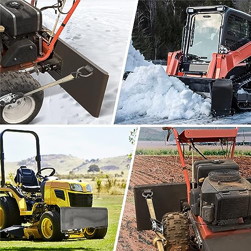 1/2" Skid Steer Mount Plate Quick Tach Attachment Loader Plate Compatible with Bobcat Kubota