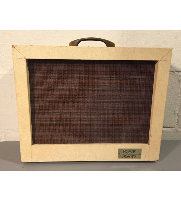 1965 Kay Electric Guitar Amplifier. Model 703. 1×8??. Made in USA.