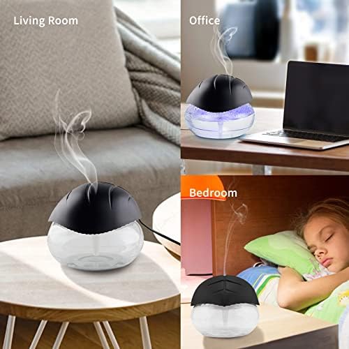 2-Pack Air Purifier - Water Air Purifiers Water Based Air Revitalizer Air Cleaner  Air Freshener with 7 LED Color Changing Mood Light for Home  Office  Room