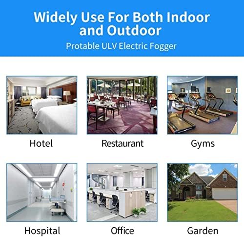 4.5L (1.2 Gallon) Electric ULV Portable Fogger Sprayer Machine Cold Fogger Machine Spraying Distance 30ft for Home Hotel Church School Yard