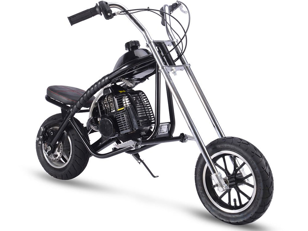 49Cc 2-Stroke Gas Dirt Bike, Max Speed 25Mph, Gas Mini Chopper