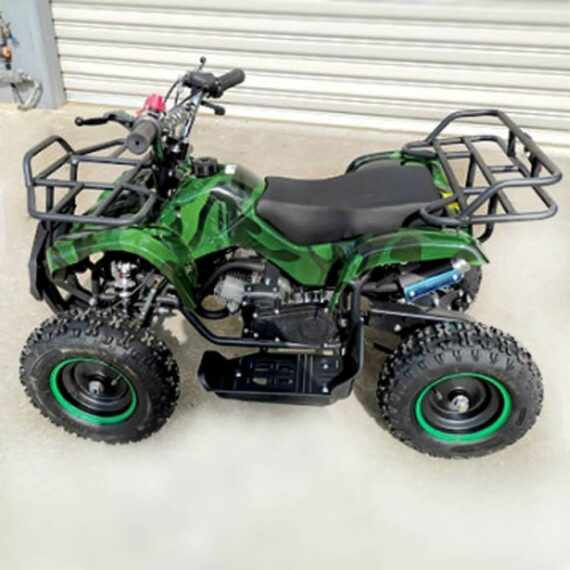 49cc Petrol Powered 2-Stroke Farm Kids ATV Quad Bike - Green
