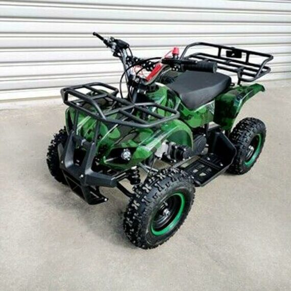 49cc Petrol Powered 2-Stroke Farm Kids ATV Quad Bike - Green