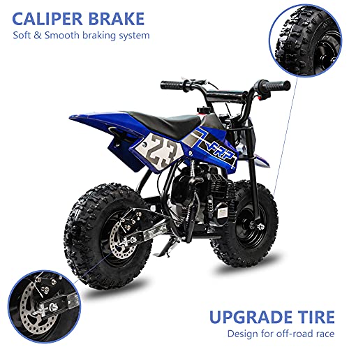 50CC 2-Stroke Dirt Bike, Mini Bikes W/EPA Approved Gas Powered Engine