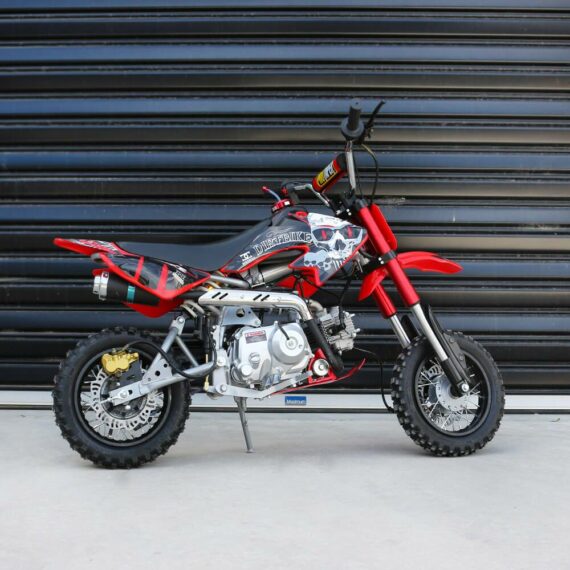50cc Petrol Powered 4-Stroke Kids Dirt Bike - Red