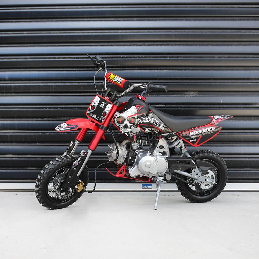 50cc Petrol Powered 4-Stroke Kids Dirt Bike – Red
