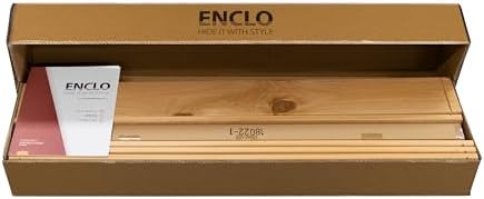 60.5in H x 38.625in W (1 Panel) No Dig Enclo Concord Cedar Wood Privacy Screen  Great to Hide Trash Cans  Decorative Patio Privacy Screen  Outdoor Privacy Fence Panel  Air Conditioner Fence  EC18022