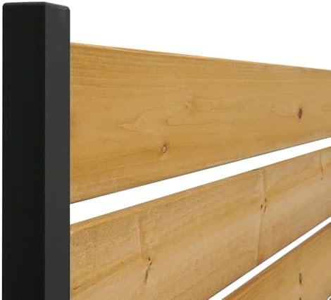 60.5in H x 38.625in W (1 Panel) No Dig Enclo Concord Cedar Wood Privacy Screen  Great to Hide Trash Cans  Decorative Patio Privacy Screen  Outdoor Privacy Fence Panel  Air Conditioner Fence  EC18022