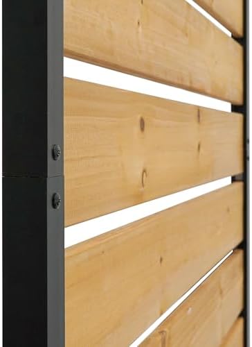 60.5in H x 38.625in W (1 Panel) No Dig Enclo Concord Cedar Wood Privacy Screen  Great to Hide Trash Cans  Decorative Patio Privacy Screen  Outdoor Privacy Fence Panel  Air Conditioner Fence  EC18022