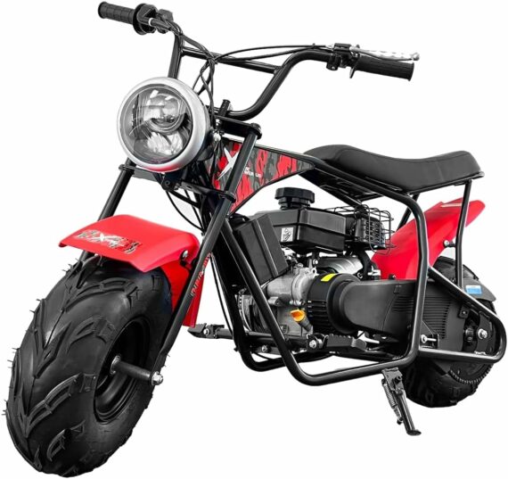 99cc 3.5HP Gas Powered Off Road Trail Bike, Mini Bike for Adults & Kids 13+