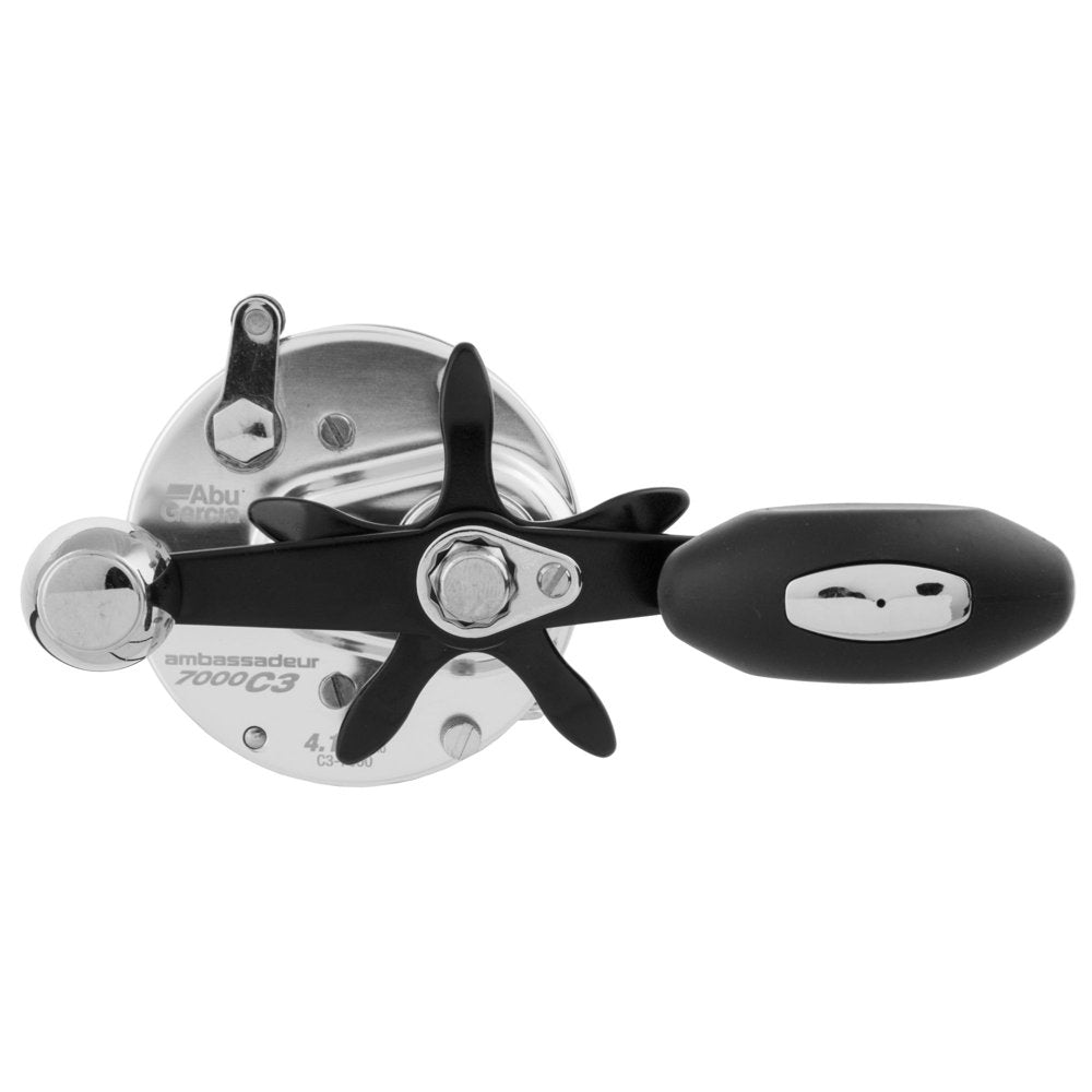 Abu Garcia Ambassadeur C3 7000 Fishing Reel, Smooth Drag, Durable Aluminum, Right Handle