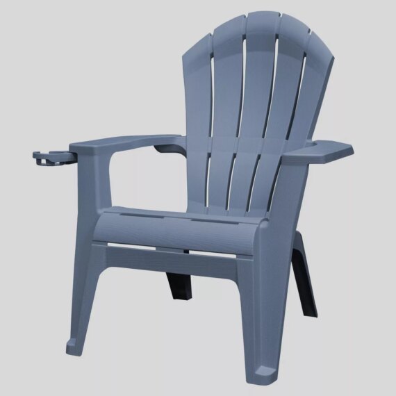 Adams Manufacturing Deluxe RealComfort Outdoor Patio Chairs, Adirondack Chairs - Bluestone