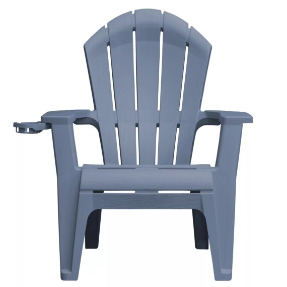 Adams Manufacturing Deluxe RealComfort Outdoor Patio Chairs, Adirondack Chairs - Bluestone