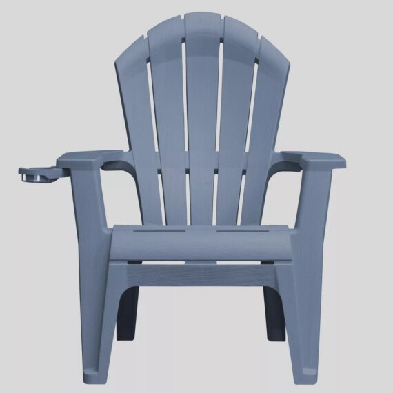 Adams Manufacturing Deluxe RealComfort Outdoor Patio Chairs, Adirondack Chairs - Bluestone
