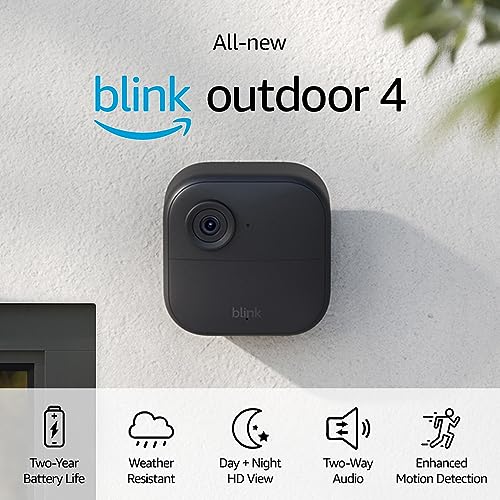 All-new Blink Outdoor 4 (4th Gen) – Wire-free Smart Security Camera, Two-Year Battery Life