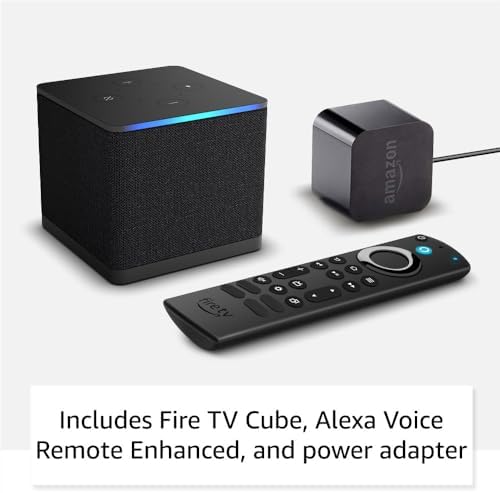 Amazon Fire TV Cube Hands-free streaming device with Alexa Wi-Fi 6E 4K Ultra HD