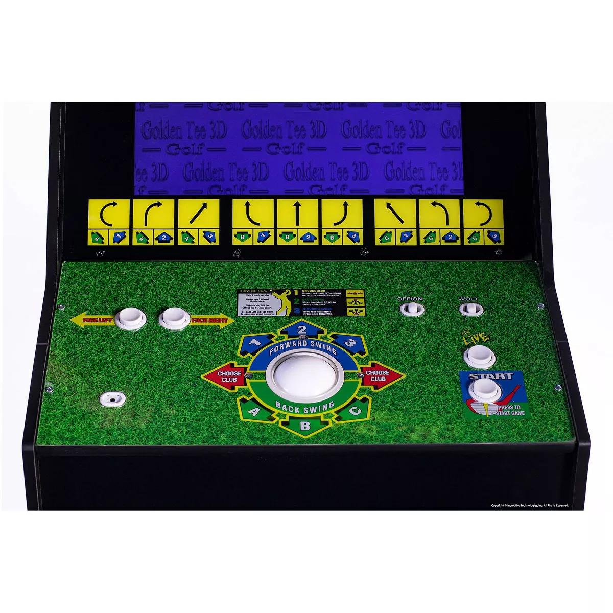 Arcade1Up Golden Tee 3D Golf Home Arcade