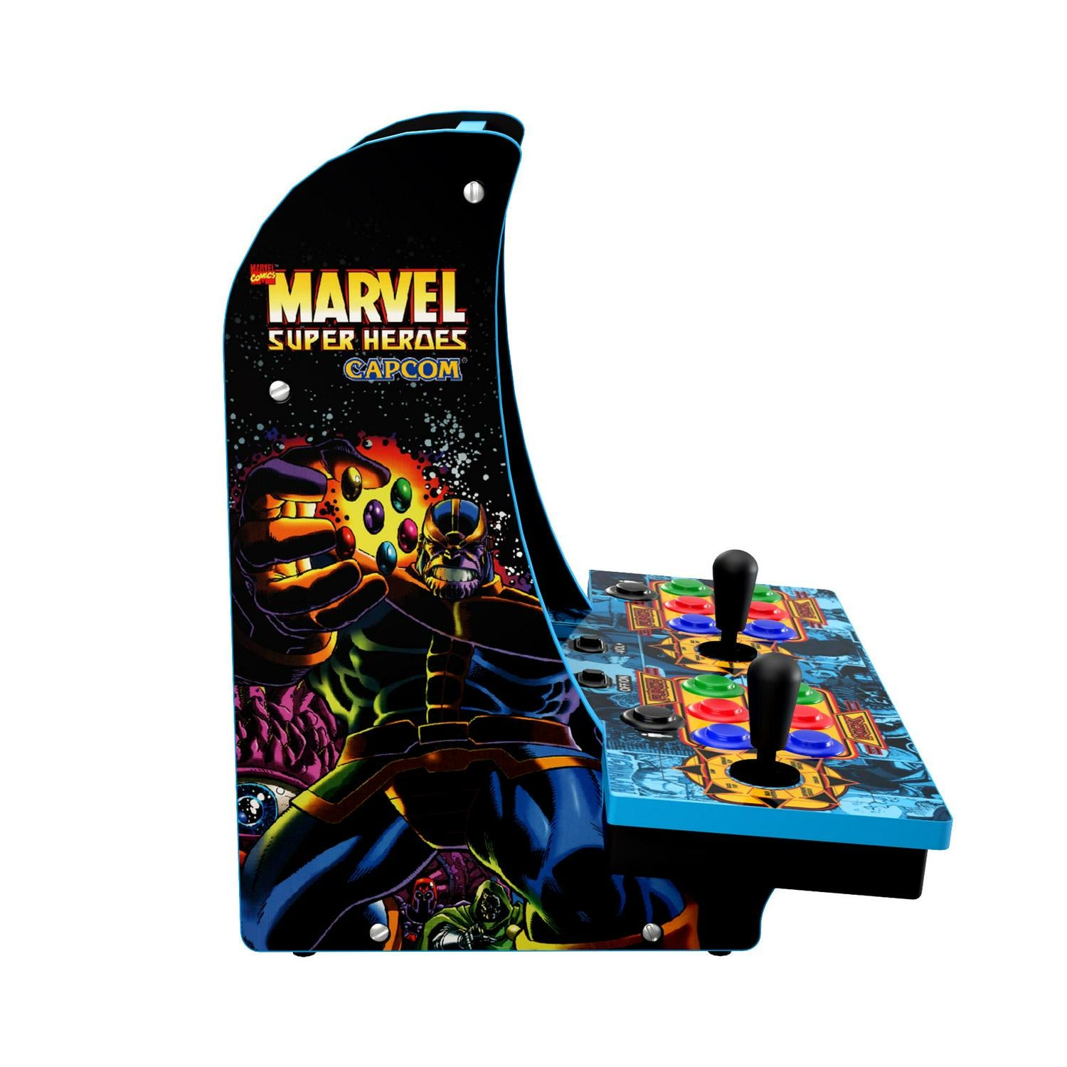 Arcade1UP Marvel Superheroes (2-Player) Counter-cade with Lit Marquee, Port and Headphone Jack