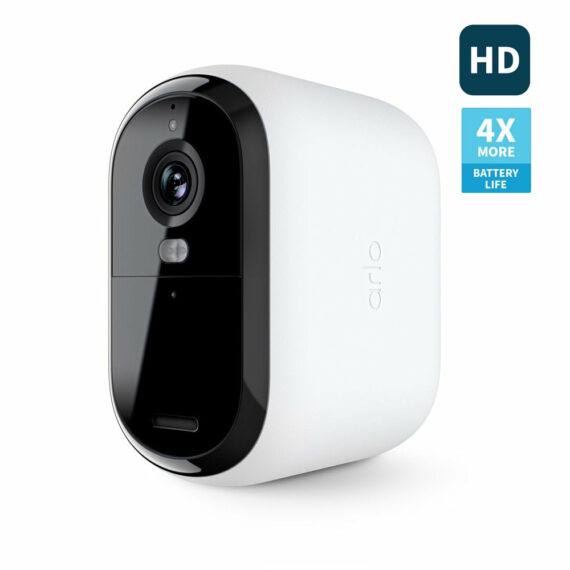 Arlo Essential XL Wireless Outdoor Security Camera, 1080p HD, 4X Battery, Spotlight, Siren, Color Night Vision, Weather Resistant