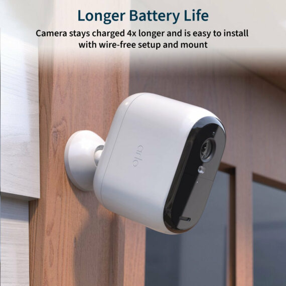 Arlo Essential XL Wireless Outdoor Security Camera, 1080p HD, 4X Battery, Spotlight, Siren, Color Night Vision, Weather Resistant