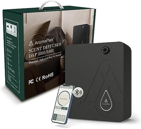 AromaPlan 2024 Upgraded Bluetooth Smart Scent Air Machine for Home  Hotel  Spa  Office– Cold Technology  Hotel Collection Diffuser  Waterless Whole House  Black