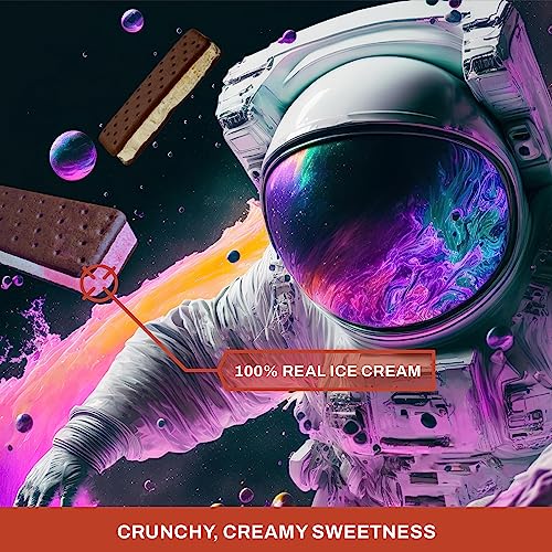 Astronaut Foods Freeze-Dried Ice Cream Sandwich NASA Space Dessert Neapolitan 6 Count