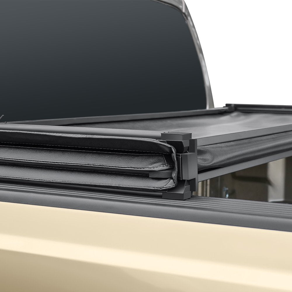 Auto Drive Soft Tri-Fold Tonneau Cover for Dodge Ram 1500/2500/3500 8Ft Bed (02-23) – UV-Resistant Vinyl