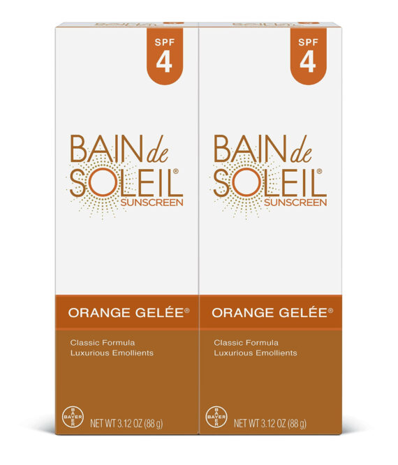 Bain de Soleil Orange Gelee Sunscreen, SPF 4 3.12 oz (Pack of 4)