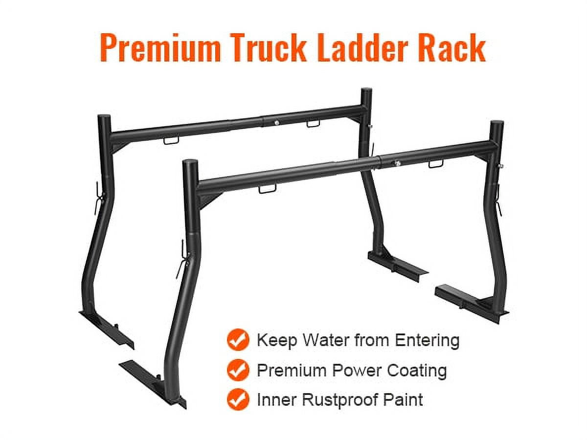 BENTISM Adjustable Truck Rack 800lbs Capacity, 46″-71″ Width, Alloy Steel, Rust-Proof, Fits Most Trucks