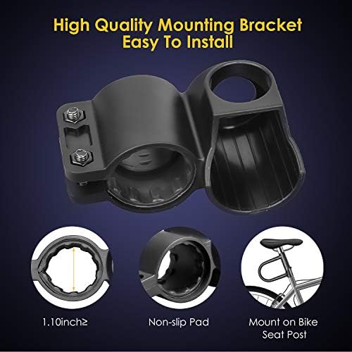 Bike U Lock 20mm Heavy Duty Combination Bicycle D Lock Shackle 4ft Length Security Cable with Sturdy Mounting Bracket and Key Anti Theft Bicycle Secure Locks
