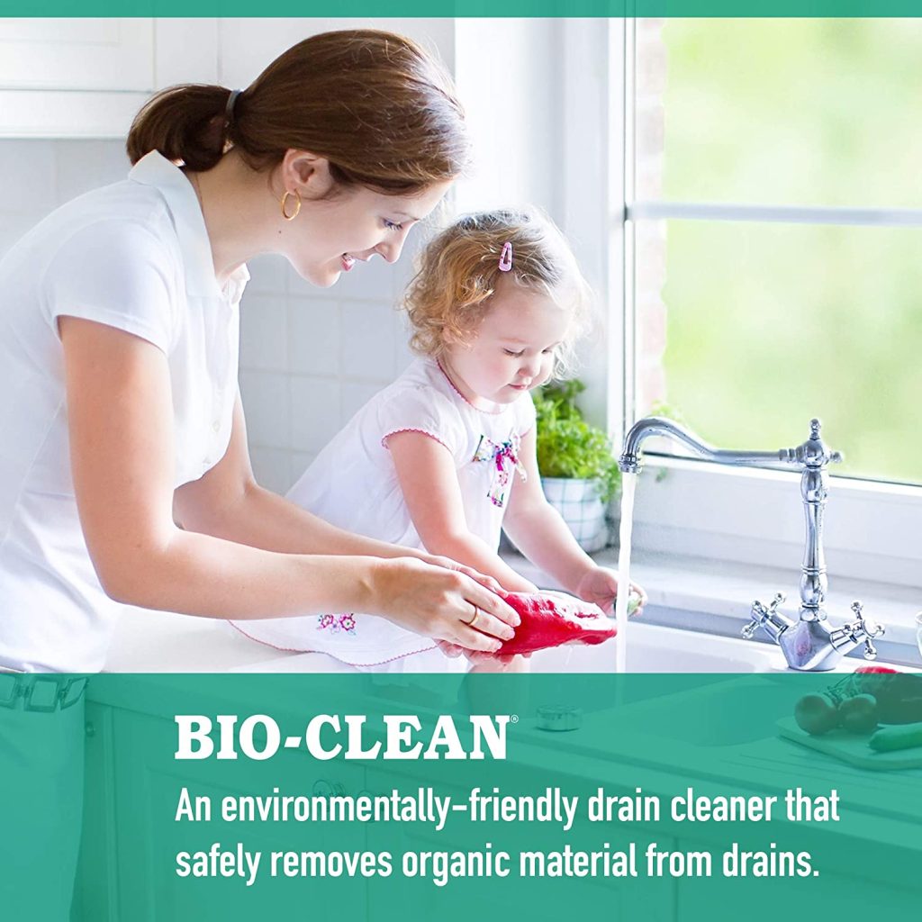Bio-Clean Natural Drain Cleaner 2lb Canister - Enzyme-Based for Septic Tanks & Grease Traps, Eco-Friendly, 100 Treatments