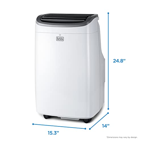 BLACK+DECKER 8,000 BTU Portable Air Conditioner up to 350 Sq.ft with Remote Control