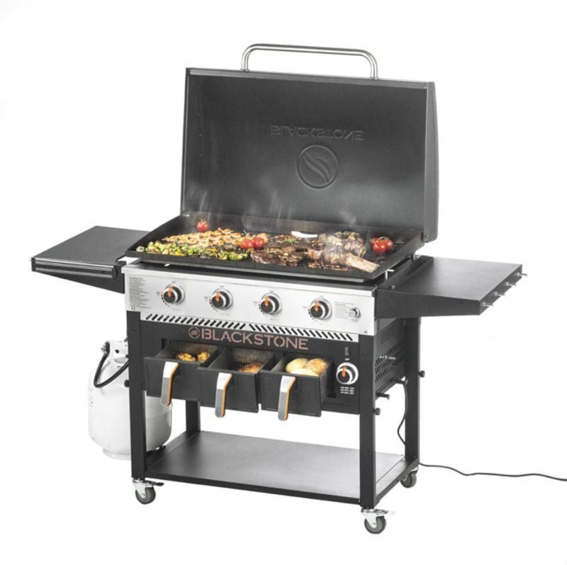 Blackstone 4-Burner 36" Griddle with Air Fryer and Hood
