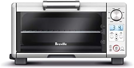 Breville the Mini Smart Oven®  Electric Countertop Toaster Oven  Small Portable Oven  BOV450XL  Brushed Stainless Steel