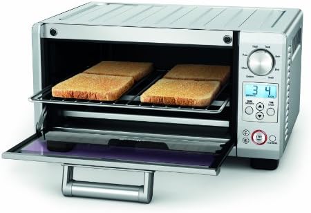 Breville the Mini Smart Oven®  Electric Countertop Toaster Oven  Small Portable Oven  BOV450XL  Brushed Stainless Steel