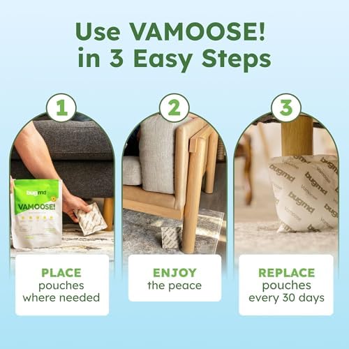 BugMD Vamoose Rodent Repellent Pouches (2 Pack  8 Pouches) – Plant-Powered Rat Repellent  Mouse Deterrent  Indoor & Outdoor Mice Repellent  Best Mouse Repellent  Natural Rat & Mouse Repellent
