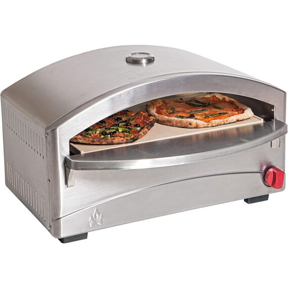 Camp Chef Italia Artisan Pizza Oven, Stainless Steel, 15 in. x 26 in. x 16