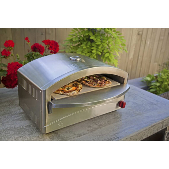 Camp Chef Italia Artisan Pizza Oven, Stainless Steel, 15 in. x 26 in. x 16