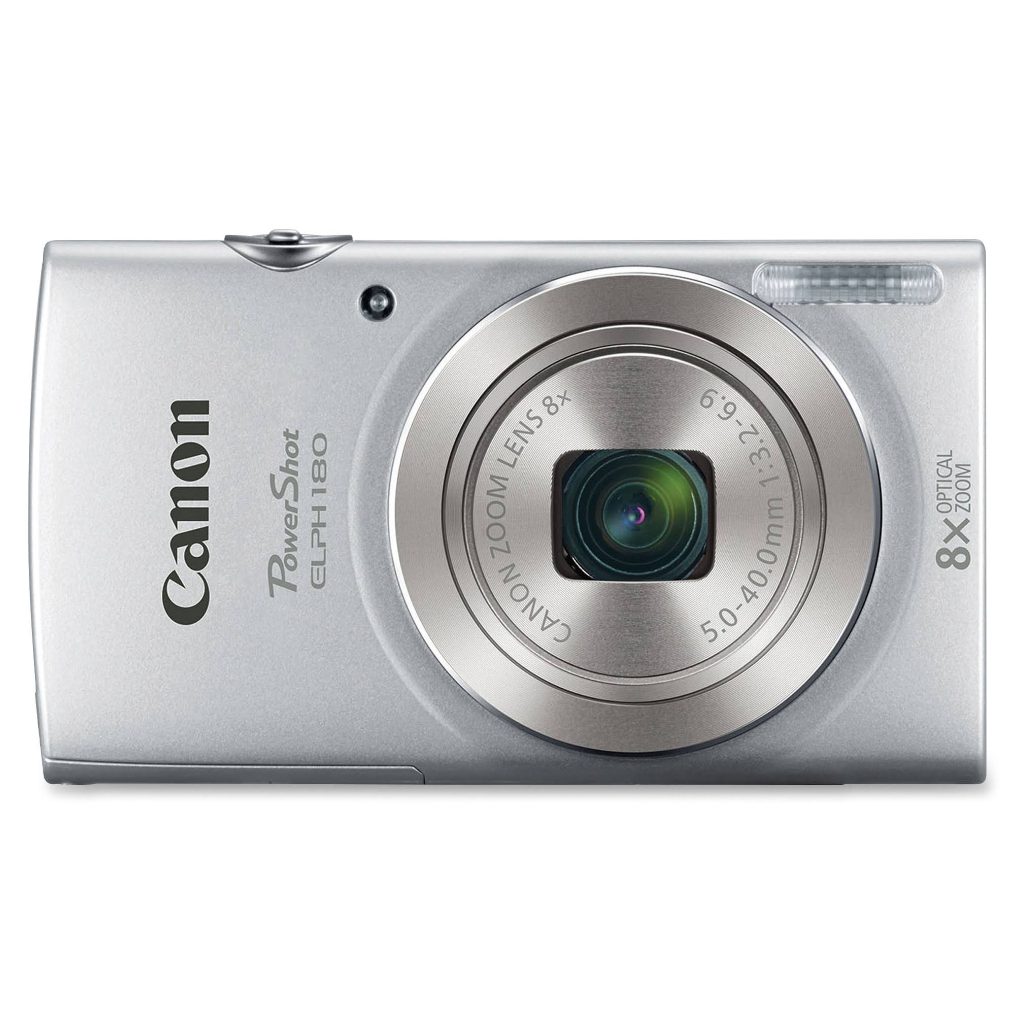Canon PowerShot ELPH 180 20.0 MP Compact Digital Camera – 720p – Silver