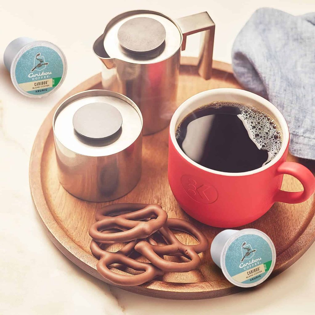 Caribou Coffee Decaf K-Cup Pods, Medium Roast, 96 Count - Rainforest Alliance Certified