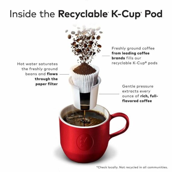 Caribou Coffee Decaf K-Cup Pods, Medium Roast, 96 Count - Rainforest Alliance Certified