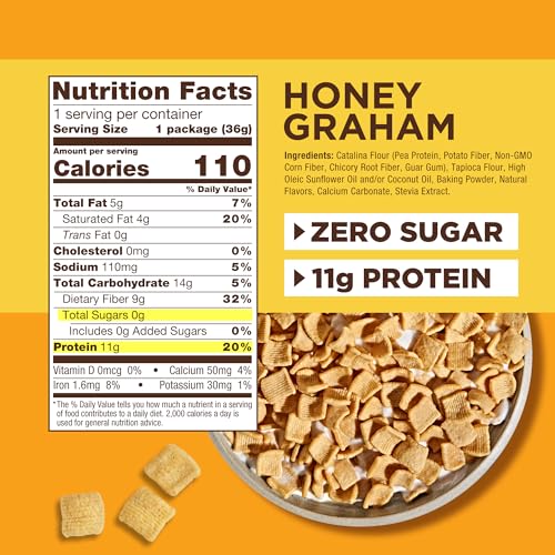 Catalina Crunch Cereal Variety Pack Vegan Snacks Zero Sugar Gluten & Grain Free Low Carb High Protein 11g & Fiber 9g Keto Friendly Breakfast Plant Based 9 oz (Pack of 4)