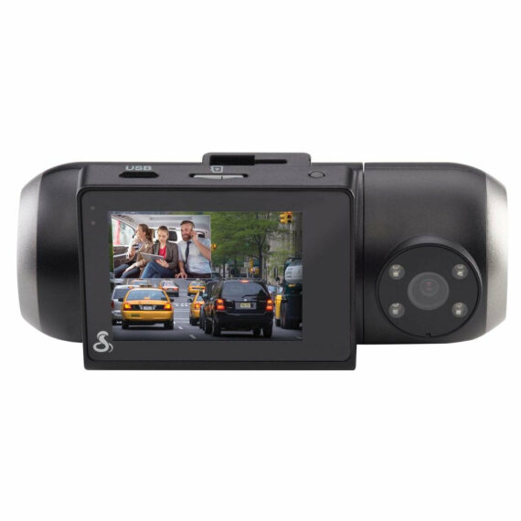 Cobra SC 201 Smart Dash & Rear Cam with 1080P, WiFi, GPS, Night Vision & Incident Alerts