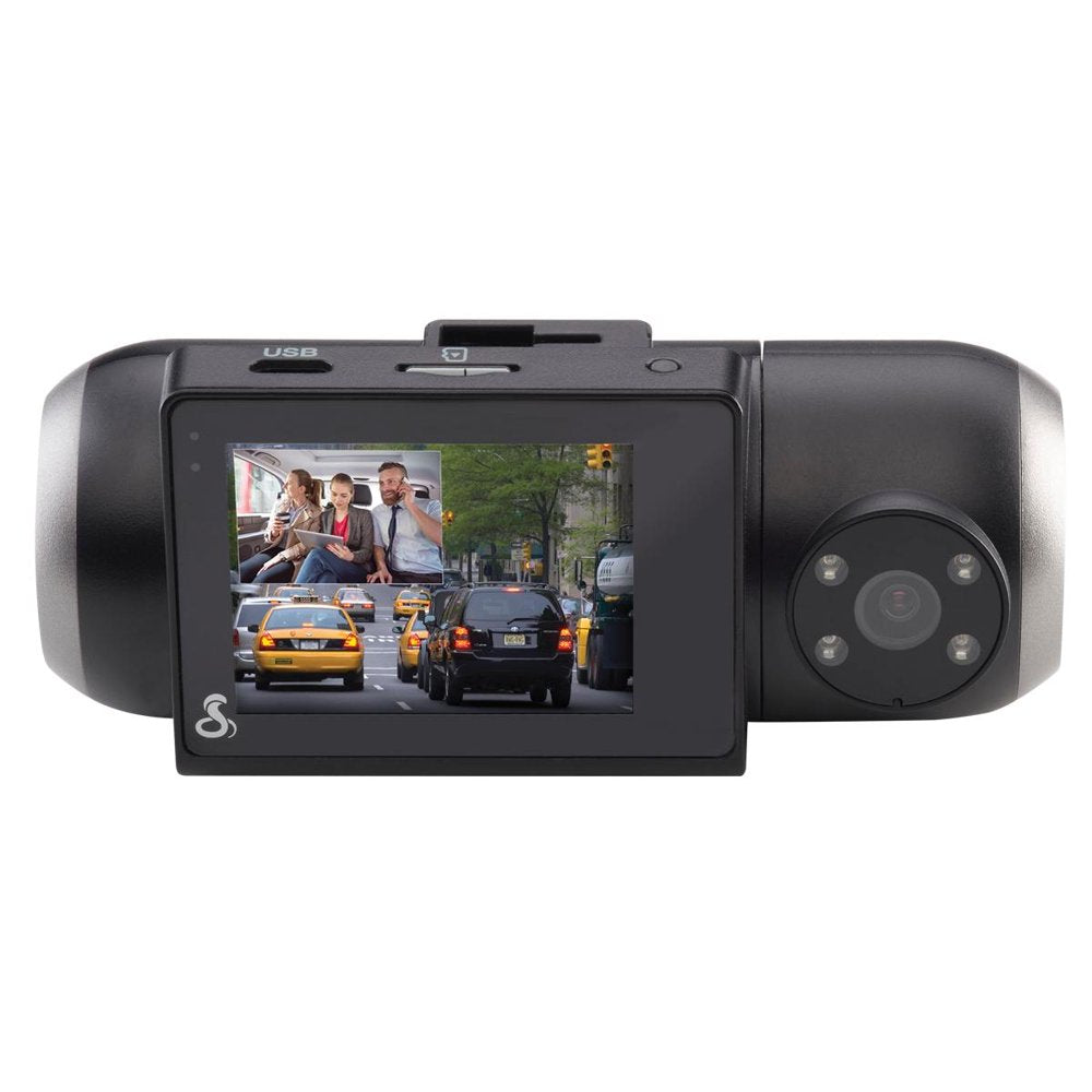 Cobra SC 201 Smart Dash & Rear Cam with 1080P, WiFi, GPS, Night Vision & Incident Alerts