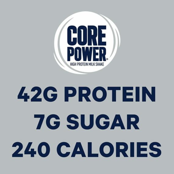 Core Power Elite Chocolate Protein Shakes 42g, 14 Fl Oz, Pack of 12 - Workout Recovery Drink