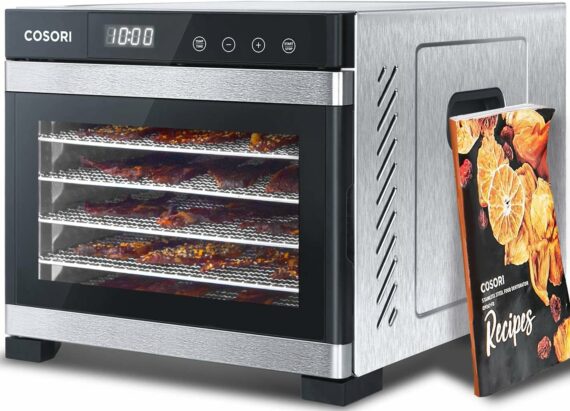 COSORI Food Dehydrator for Jerky, Large Drying Space with 6.48ft2, 600W Dehydrated Dryer